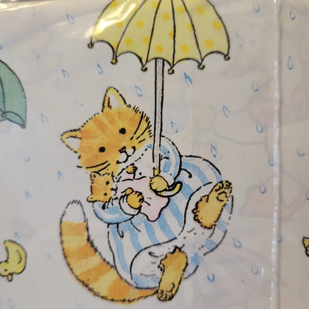 NOS ~ Celebrations by Gibson Baby Shower Gift Wrap ~ Woodland Animals ~ FINAL!